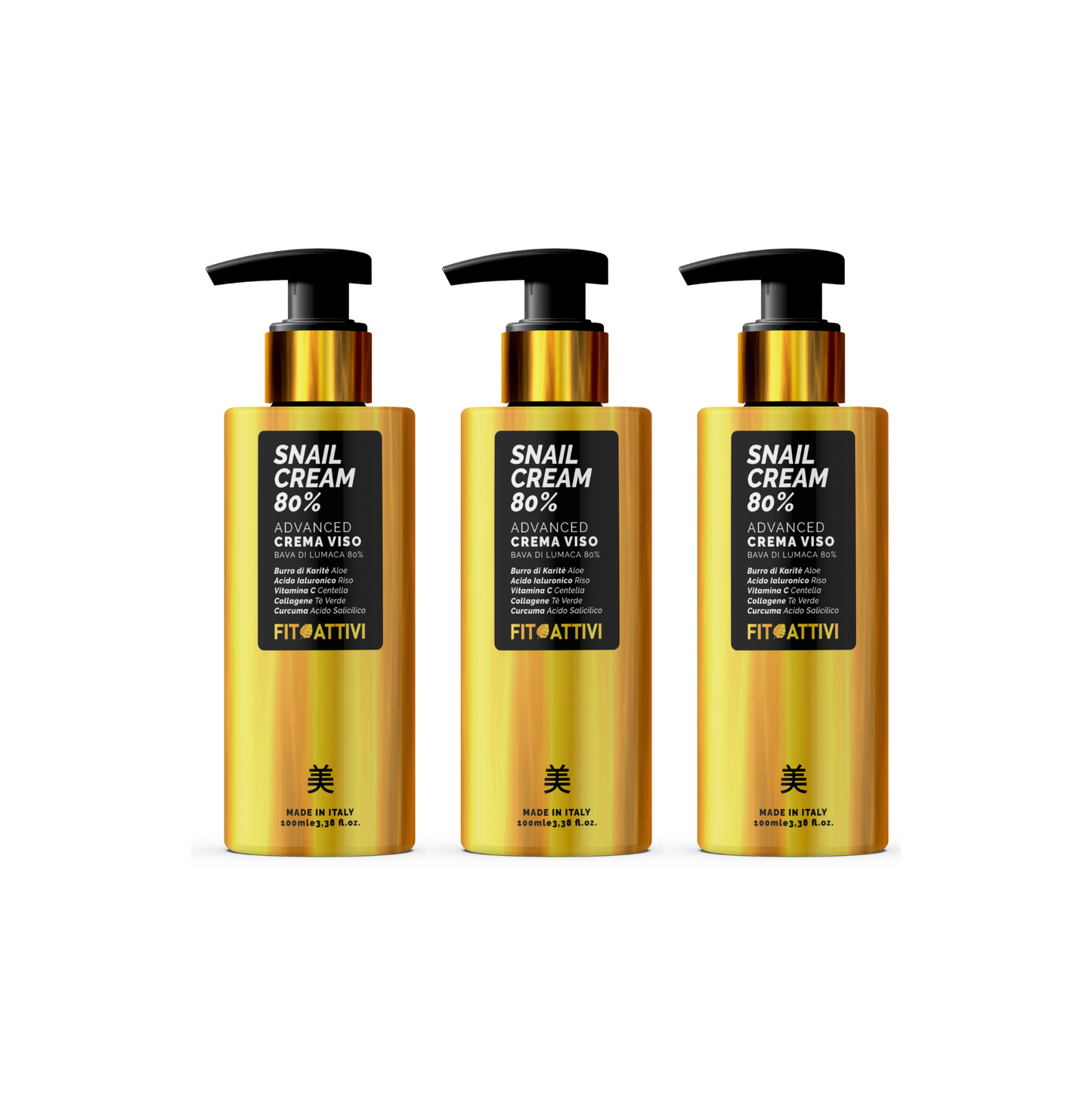 Crema Viso Bava di Lumaca 80% 3x100ml