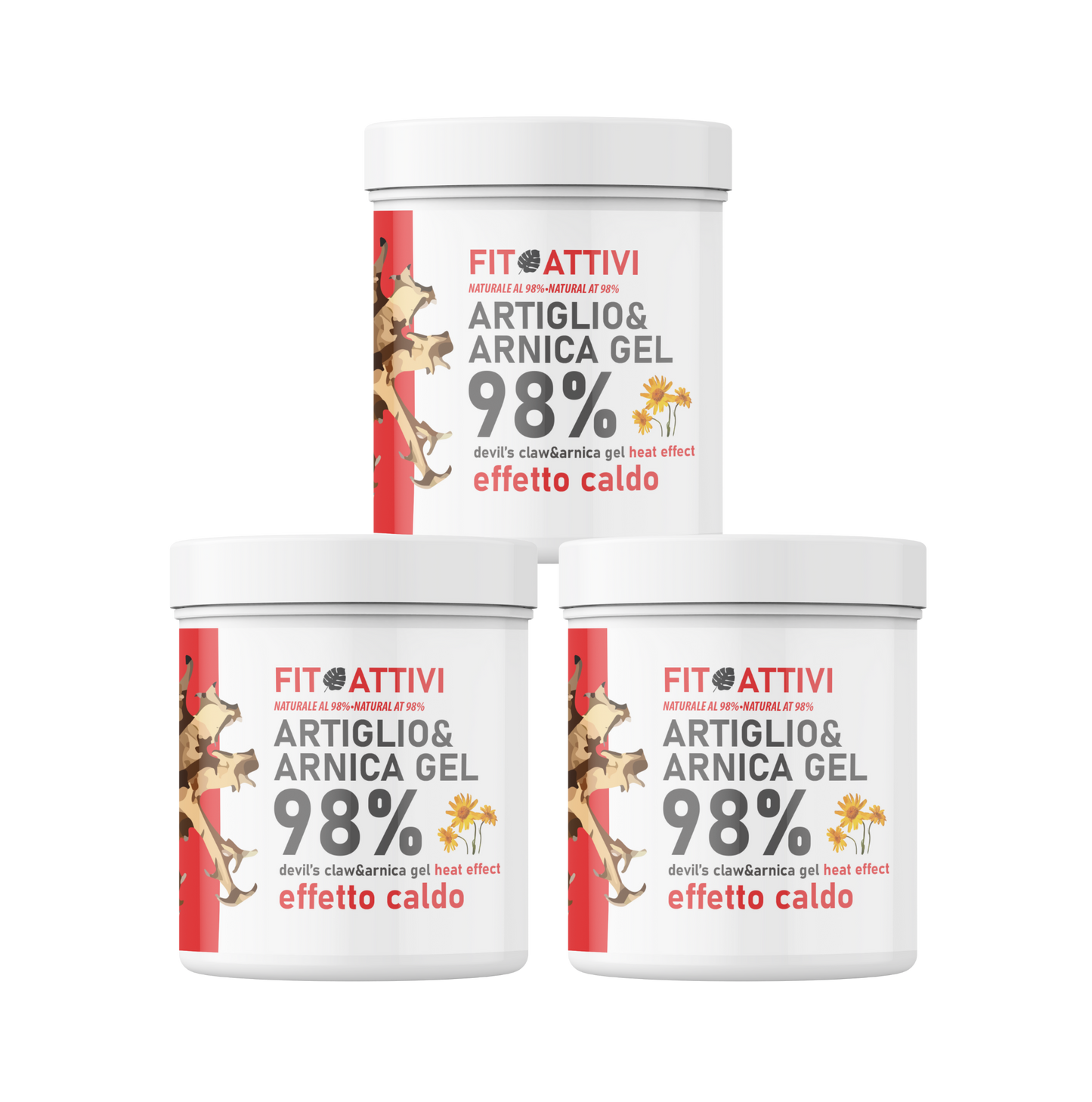 Artiglio&Arnica Effetto Caldo 98% Gel 3x550ml