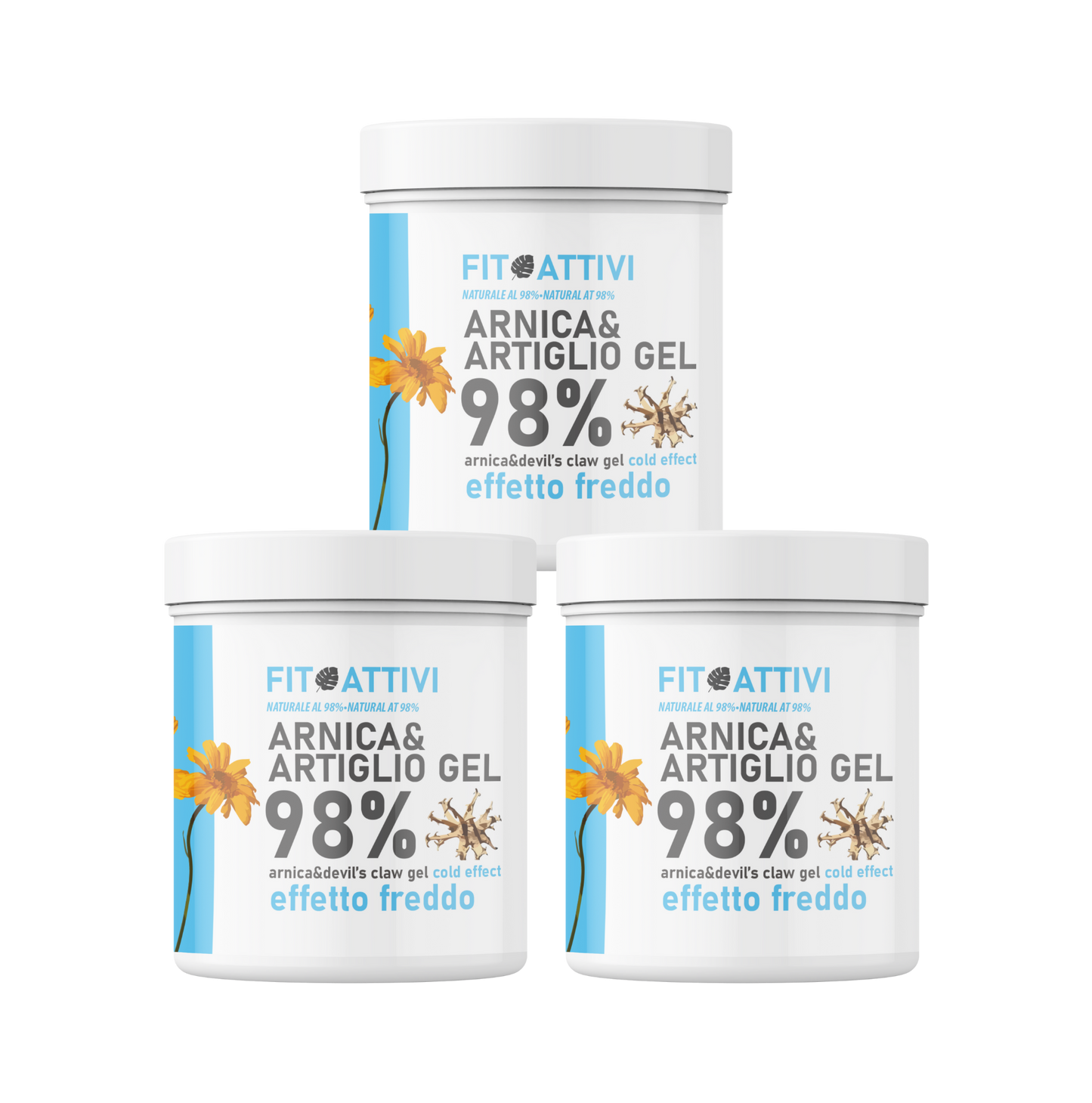 Arnica&Artiglio Effetto Freddo 98% Gel 3x550ml