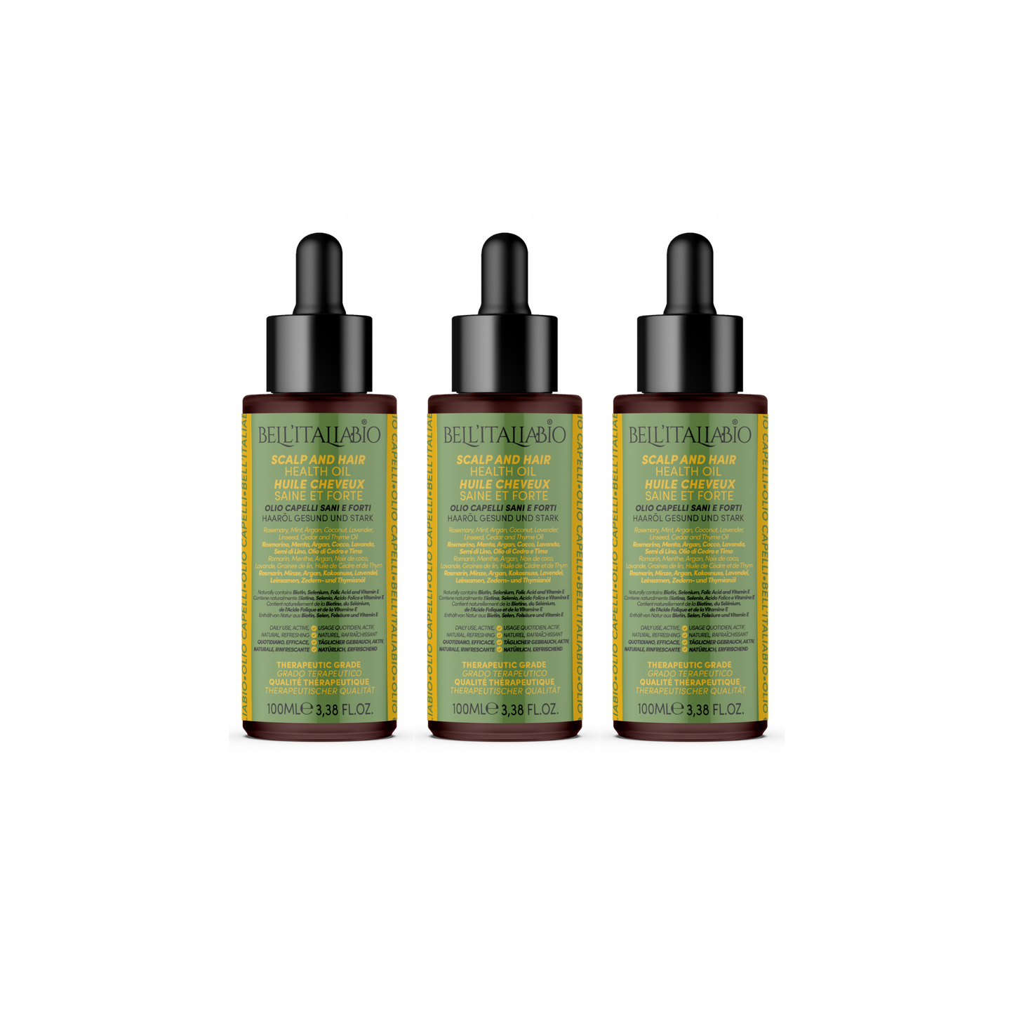 Olio Capelli Sani e Forti 3x100ml