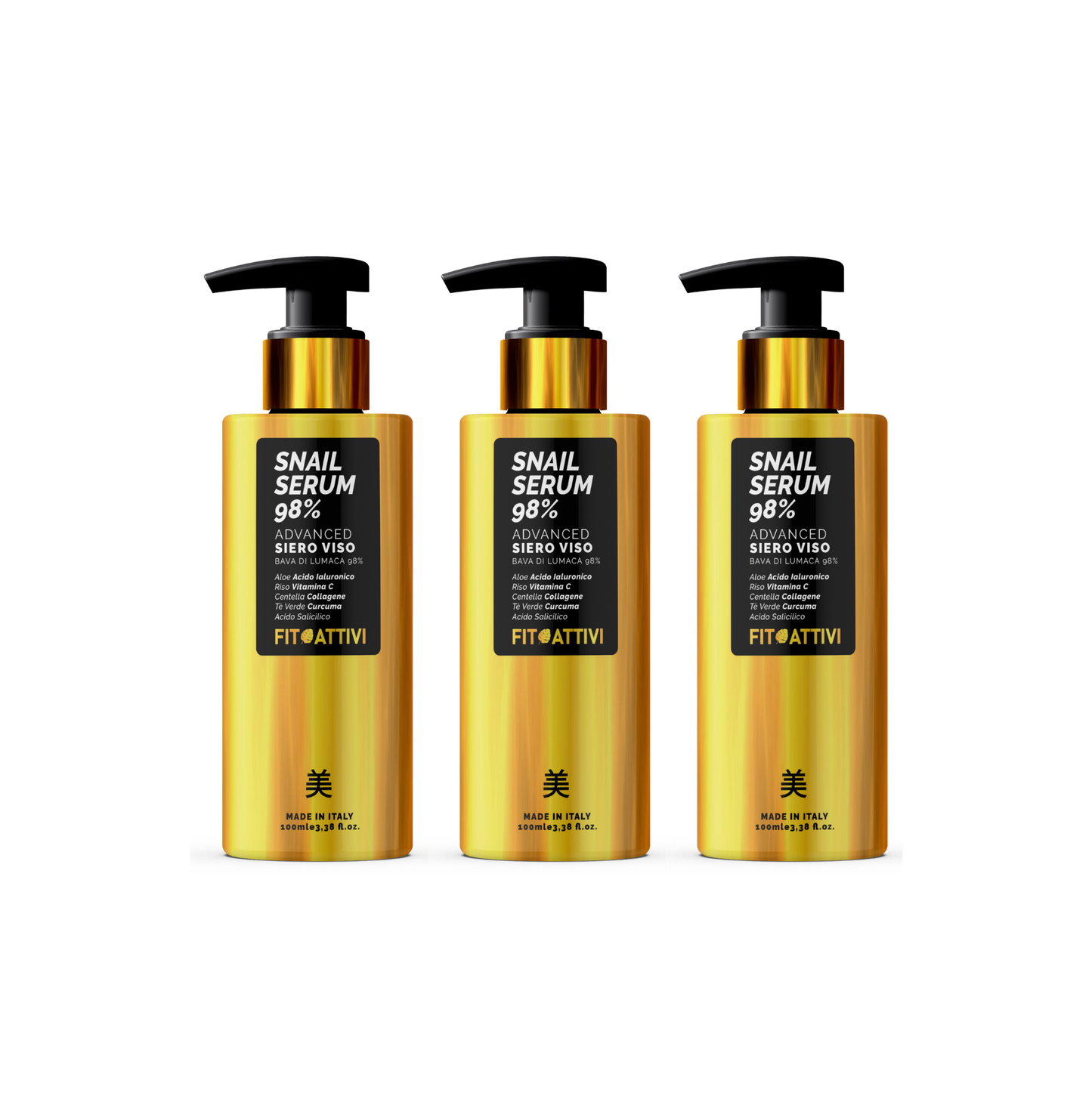 Siero Viso Bava di Lumaca 98% 3x100ml