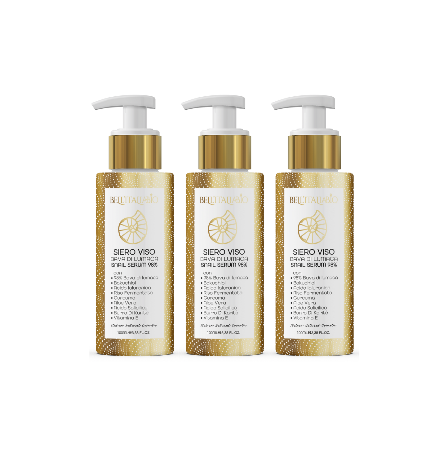 Siero Viso Bava di Lumaca 98% 3x100ml