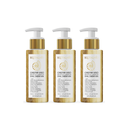 Crema Viso Bava di Lumaca 80% 3x100ml