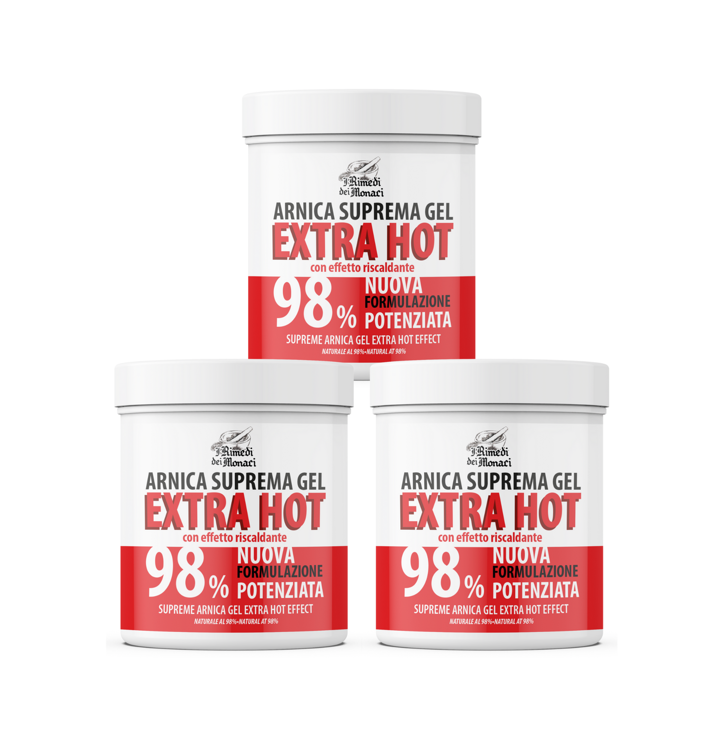 Arnica Effetto Caldo 98% Gel 3x550ml